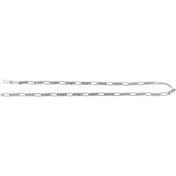 Sterling Silver 5.2 mm Figaro 24" Chain