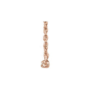 14K Rose 1/6 CTW Lab-Grown Diamond Bar 16-18" Necklace
