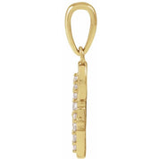 14K Yellow .08 CTW Natural Diamond Initial G 18" Necklace