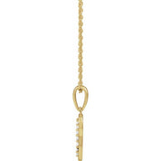 14K Yellow .08 CTW Natural Diamond Initial P 18" Necklace
