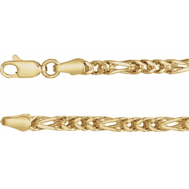 14K Yellow 3.2 mm Franco 18" Chain