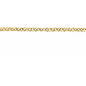 14K Yellow 1.65 mm Rolo Chain Available by the Inch and in Multiple Lengths