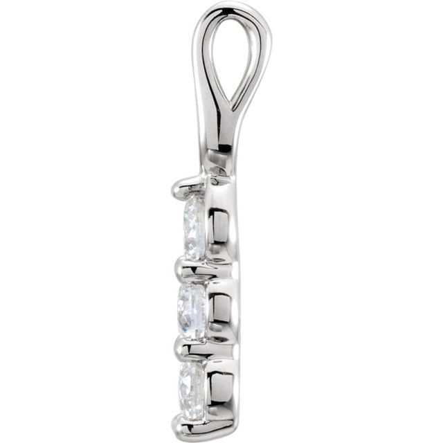 4 CTW Lab-Grown Diamond Three-Stone Pendant