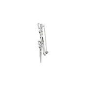 14K White 1/5 CTW Natural Diamond Dragonfly Brooch