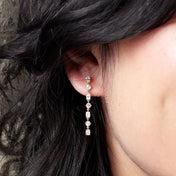 14K White 1 1/5 CTW Lab-Grown Diamond  Dangle Earrings