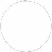 14K White .75 mm Box 16" Chain