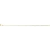 14K Yellow .50 mm Diamond-Cut Singapore 7" Chain