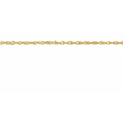 14K Yellow .50 mm Diamond-Cut Singapore Chain by the Inch
