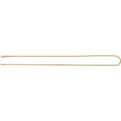 14K Yellow 1.5 mm Hollow Franco 24" Chain