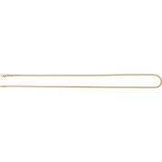 14K Yellow 1.5 mm Hollow Franco 20" Chain