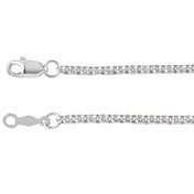 Sterling Silver 2 mm Rolo 18" Chain