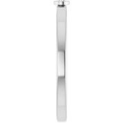 Sterling Silver 2 mm Natural White Sapphire Ring