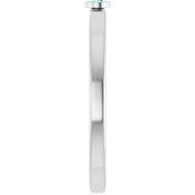 Sterling Silver 2 mm Natural Aquamarine Ring