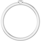 Platinum 2 mm Round Bezel-Set Ring Mounting