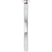 Platinum 2.5 mm Natural Ruby Ring
