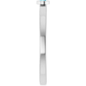 Sterling Silver 2.5 mm Natural Aquamarine Ring