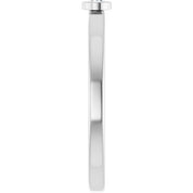 Sterling Silver 2.5 mm Natural White Sapphire Ring