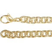 14K Yellow Gold-Filled 7.75 mm Cable Chai Bracelet
