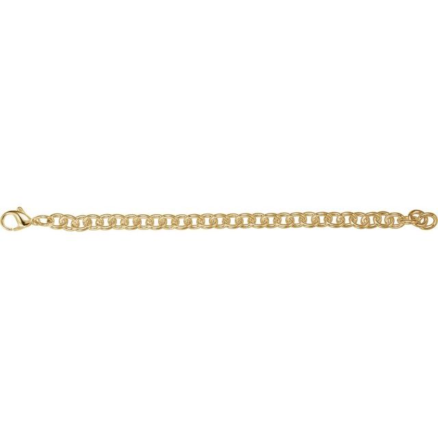 14K Yellow Gold-Filled 7.75 mm Cable 7 1/2" Chai