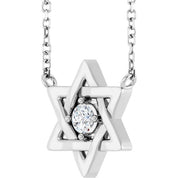 Platinum 1/10 CT Natural Diamond 16" Necklace