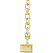 14K Yellow .06 CTW Lab-Grown Diamond Bar 16" Necklace