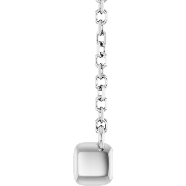 4 CTW Natural Diamond Bar 16" Necklace