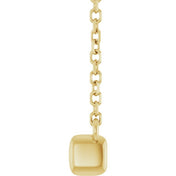 14K Yellow 3/4 CTW Lab-Grown Diamond Bar 18" Necklace