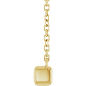 14K Yellow 3/4 CTW Lab-Grown Diamond Bar 18" Necklace