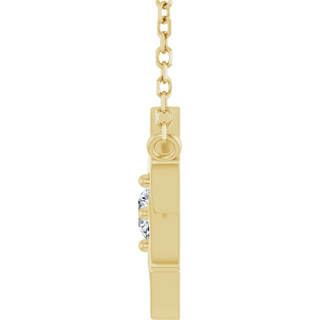 10 CT Lab-Grown Diamond Star of David 18" Necklace