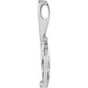 14K White 1/5 CTW Natural Diamond Freeform Pendant