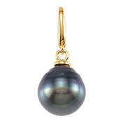 14K Yellow Cultured Gray Tahitian Pearl Charm