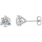 18K White 2 CTW Natural Diamond Stud Earrings
