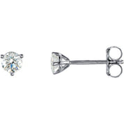 Platinum 1/3 CTW Natural Diamond Stud Earrings