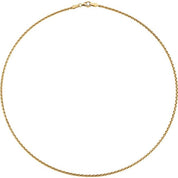 18K Yellow 1.9 mm Wheat 16" Chain