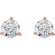 14K Rose 1/2 CTW Natural Diamond Stud Earrings