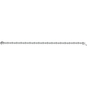 14K White 2 1/2 CTW Natural Diamond 7.5" Bracelet