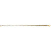 14K Yellow 3 3/8 CTW Natural Diamond Line 7" Bracelet