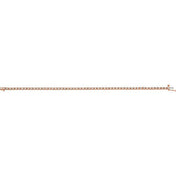 18K Rose 2 1/4 CTW Natural Diamond Line 7 1/4" Bracelet