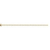 14K Yellow 2 CTW Natural Diamond Bezel Line 7" Bracelet