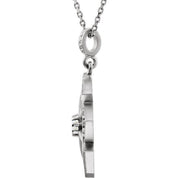 Sterling Silver 1/6 CTW Natural Diamond 18" Necklace