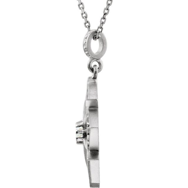 Sterling Silver 1/6 CTW Natural Diamond 18" Necklace