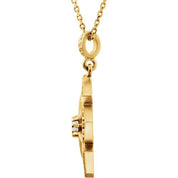14K Yellow 1/6 CTW Natural Diamond 18" Necklace