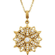 14K Yellow 1/3 CTW Natural Diamond 18" Necklace