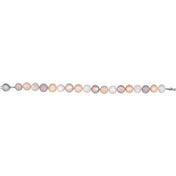 Sterling Silver Cultured Multi-Color Freshwater Pearl 7 3/4" Bracelet