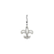 14K White 1/4 CTW Natural Diamond Charm