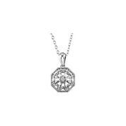 Sterling Silver .04 CTW Natural Diamond 18" Necklace