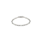 14K White 1 1/3 CTW Natural Diamond Line 7 1/2" Bracelet