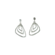 Sterling Silver & 14K White 3/8 CTW Natural Diamond Earrings