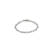 14K White 3/4 CTW Natural Diamond Line 7 1/4" Bracelet