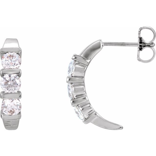 10 CTW Lab-Grown Diamond Earrings